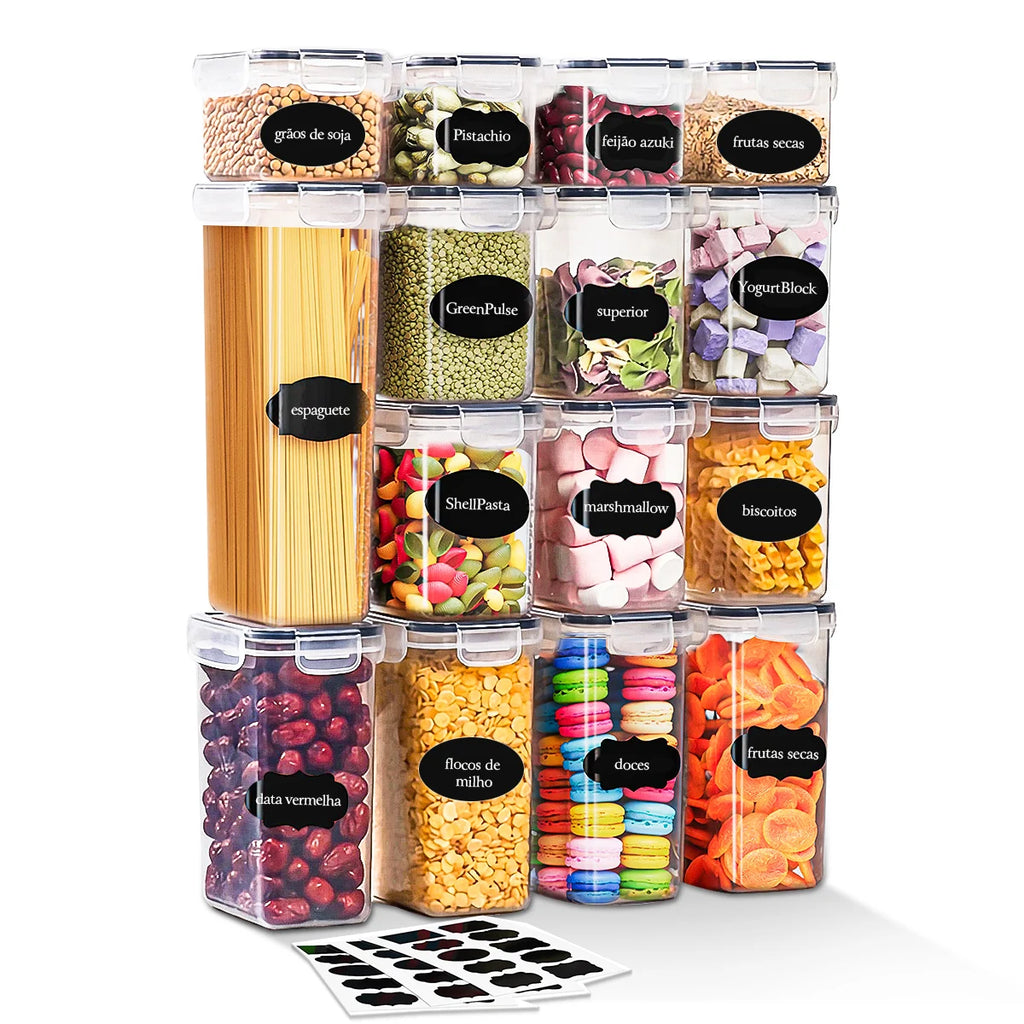 Kit de Potes Herméticos – 15 Peças